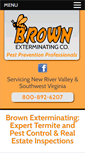 Mobile Screenshot of brownexterminatingva.com